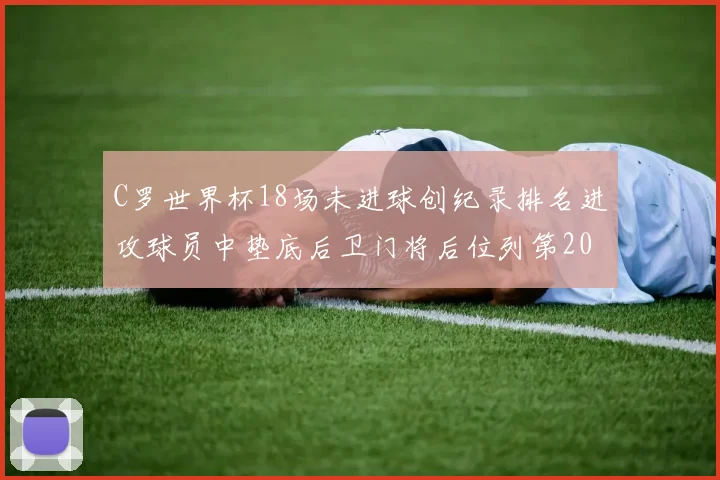 C罗世界杯18场未进球创纪录排名进攻球员中垫底后卫门将后位列第20